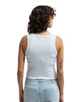 The Billabong Womens Rerun Vest Top in Mist Blue