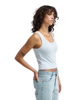 The Billabong Womens Rerun Vest Top in Mist Blue