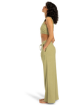 The Billabong Womens Beach Walk Trousers in Avocado