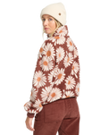 The Billabong Womens Time Off Fleece Jacket in Espresso