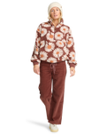 The Billabong Womens Time Off Fleece Jacket in Espresso