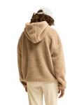 The Billabong Womens Ready To Go 1/4 Zip Fleece Jacket in Cobblestone
