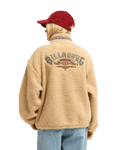 The Billabong Womens Stone Town 1/4 Zip Fleece Jacket in Oat