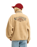 The Billabong Womens Stone Town 1/4 Zip Fleece Jacket in Oat