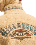 The Billabong Womens Stone Town 1/4 Zip Fleece Jacket in Oat