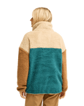 The Billabong Womens Since 73 Vibes 1/4 Zip Fleece Jacket in Colonial Blue