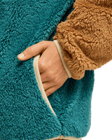 The Billabong Womens Since 73 Vibes 1/4 Zip Fleece Jacket in Colonial Blue