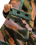The Billabong Womens Adventure Division Switchback 1/4 Zip Fleece Jacket in Black Multi