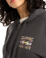 The Billabong Womens Nice Vibes Hoodie in Off Black