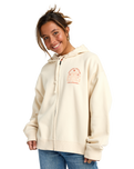 El Sol Zip Hoodie in Whitecap