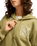 The Billabong Womens Always Looking Zip Hoodie in Army Green