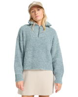 The Billabong Womens Lost Heaven Half Zip Fleece in Slate Blue
