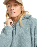 The Billabong Womens Lost Heaven Half Zip Fleece in Slate Blue
