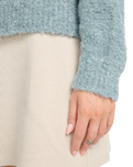 The Billabong Womens Lost Heaven Half Zip Fleece in Slate Blue
