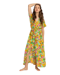 The Billabong Womens Love Club Dress in Palm Green