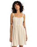 The Billabong Womens Romantic Vibes Skater Dress in Whitecap