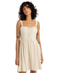 The Billabong Womens Romantic Vibes Skater Dress in Whitecap