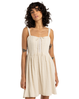 The Billabong Womens Romantic Vibes Skater Dress in Whitecap