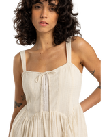 The Billabong Womens Romantic Vibes Skater Dress in Whitecap