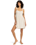 The Billabong Womens Romantic Vibes Skater Dress in Whitecap