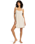 The Billabong Womens Romantic Vibes Skater Dress in Whitecap