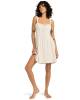 The Billabong Womens Romantic Vibes Skater Dress in Whitecap