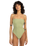 The Billabong Womens Tanlines Tully One Piece Swimsuit in Avocado