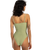 The Billabong Womens Tanlines Tully One Piece Swimsuit in Avocado