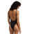 Sol Searcher Deep V Swimsuit in Black Pebble