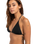 The Billabong Womens Sol Searcher Triangle Bikini Top in Black Pebble