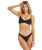 The Billabong Womens Sol Search V Bralette Bikini Top in Black Pebble