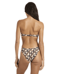 Dark Wave Bandeau Bikini Top in Multi