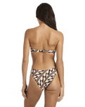 Dark Wave Bandeau Bikini Top in Multi