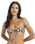 Dark Wave Bandeau Bikini Top in Multi