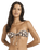 Dark Wave Bandeau Bikini Top in Multi