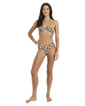 Dark Wave Bandeau Bikini Top in Multi