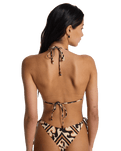 Dark Wave Tri Multi Bikini Top in Multi