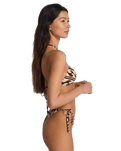 Dark Wave Tanga Tie Side Bikini Bottoms in Multi