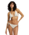 Twisted Tides Tie Side Bikini Bottoms in White Cap