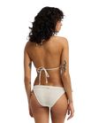 Twisted Tides Tie Side Bikini Bottoms in White Cap