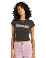 The Billabong Womens Paradise Way T-Shirt in Off Black