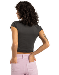 The Billabong Womens Paradise Way T-Shirt in Off Black