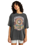 The Billabong Womens Celio Grande T-Shirt in Off Black