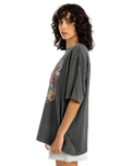 The Billabong Womens Celio Grande T-Shirt in Off Black