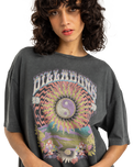 The Billabong Womens Celio Grande T-Shirt in Off Black