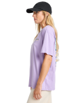 The Billabong Womens Mixing Vibes T-Shirt in Light Purple