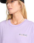 The Billabong Womens Mixing Vibes T-Shirt in Light Purple