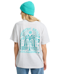 The Billabong Womens Always Looking T-Shirt in Light Grey Heather