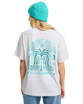 The Billabong Womens Always Looking T-Shirt in Light Grey Heather