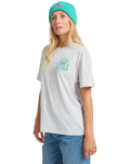 The Billabong Womens Always Looking T-Shirt in Light Grey Heather